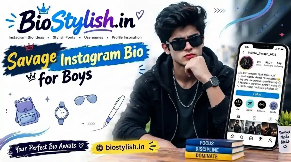 Savage Instagram Bio for Boys