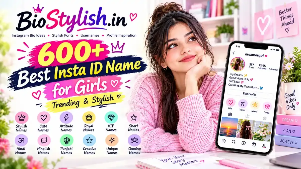 600+ Best Insta ID Name for Girls 2026 | Trending & Stylish