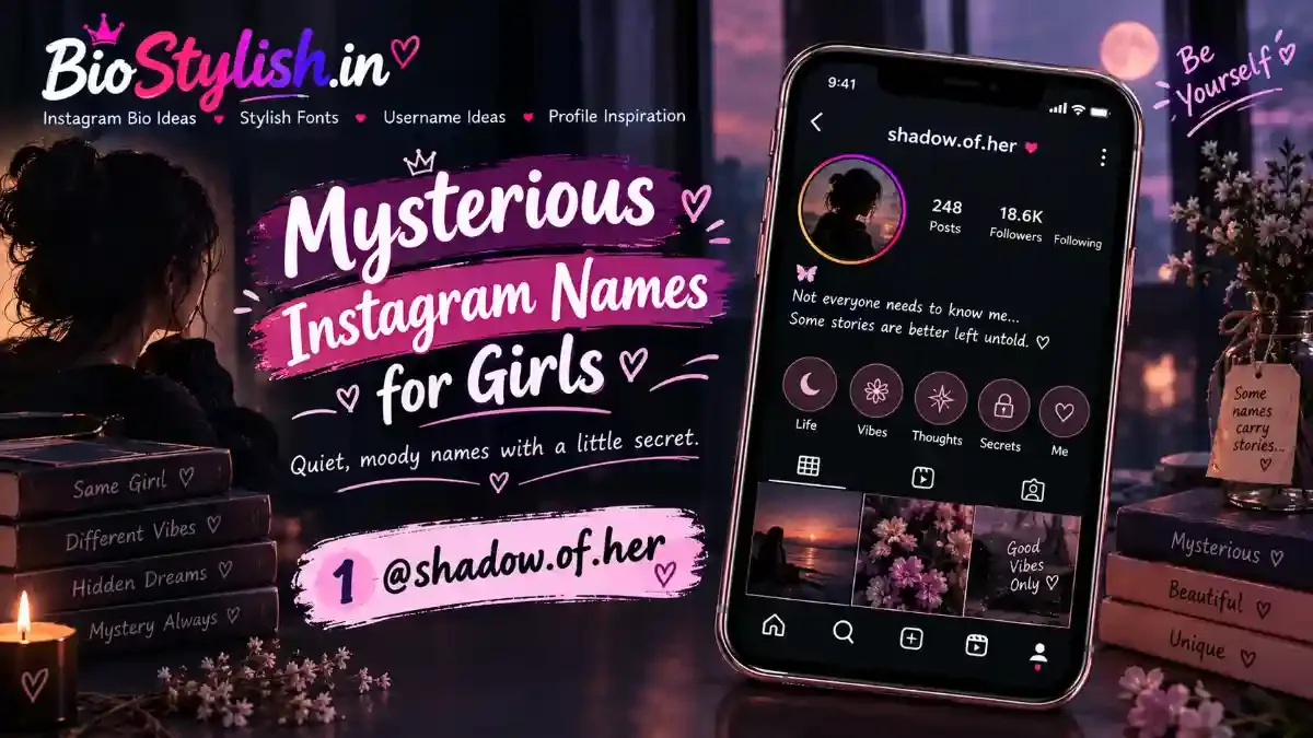 Mysterious Instagram Names for Girls