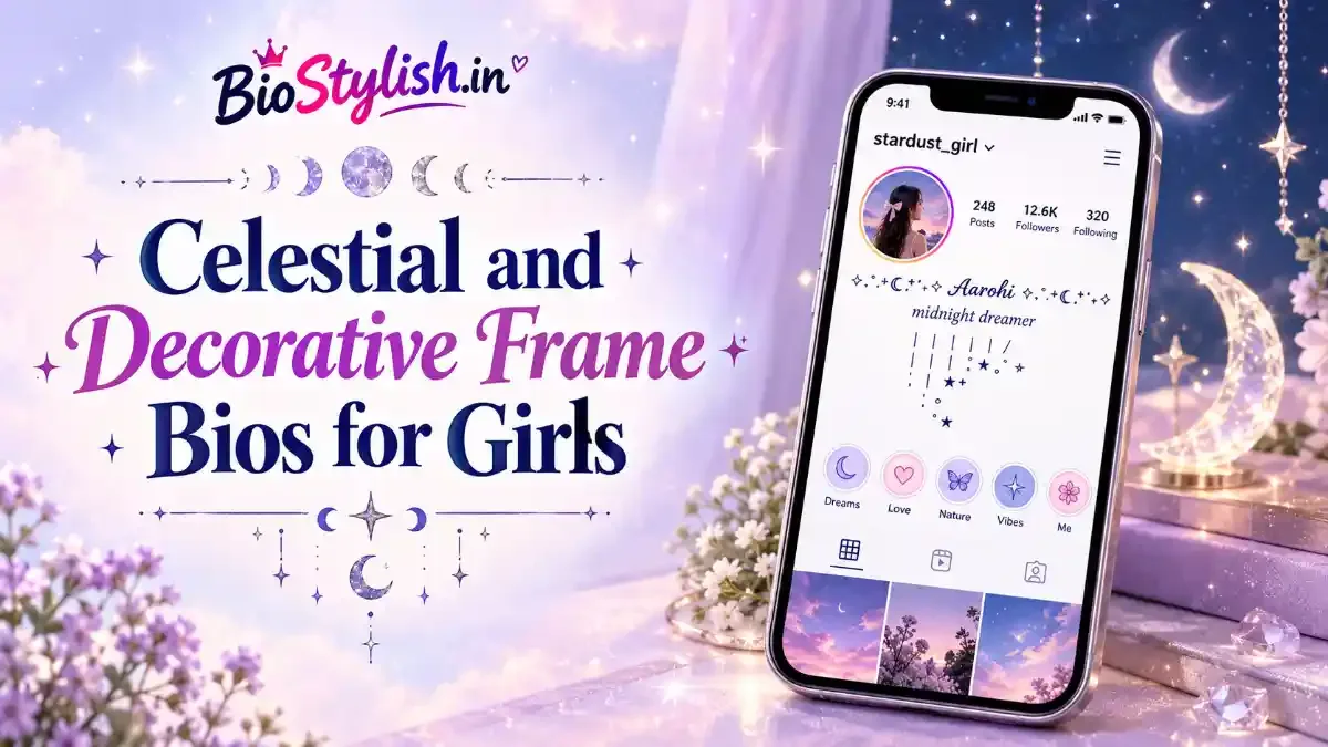 Celestial and Decorative Frame Bios for Girls