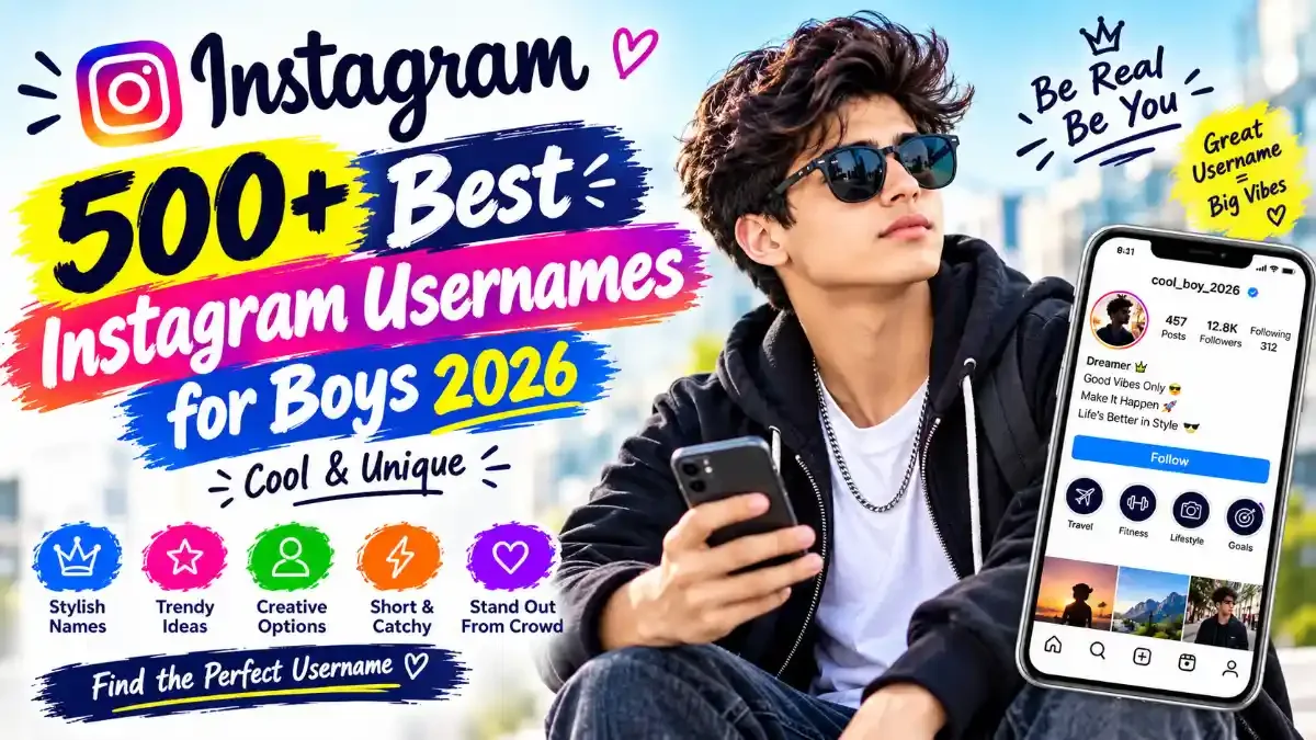 500+ Best Instagram Usernames for Boys 2026 (Cool & Unique)