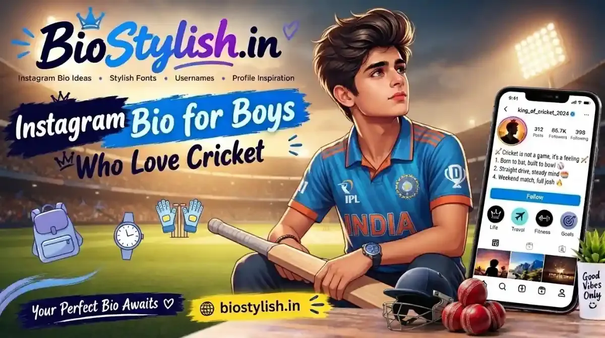 Instagram Bio for Boys Who Love Cricket